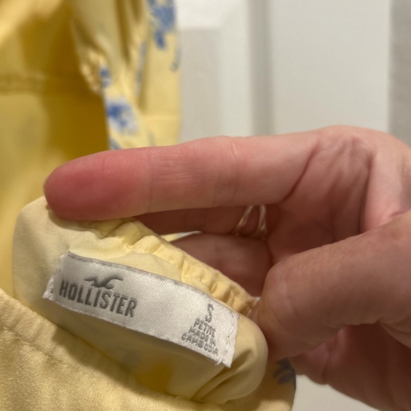 Floral Yellow and Blue Dress - Picture 3 of 3